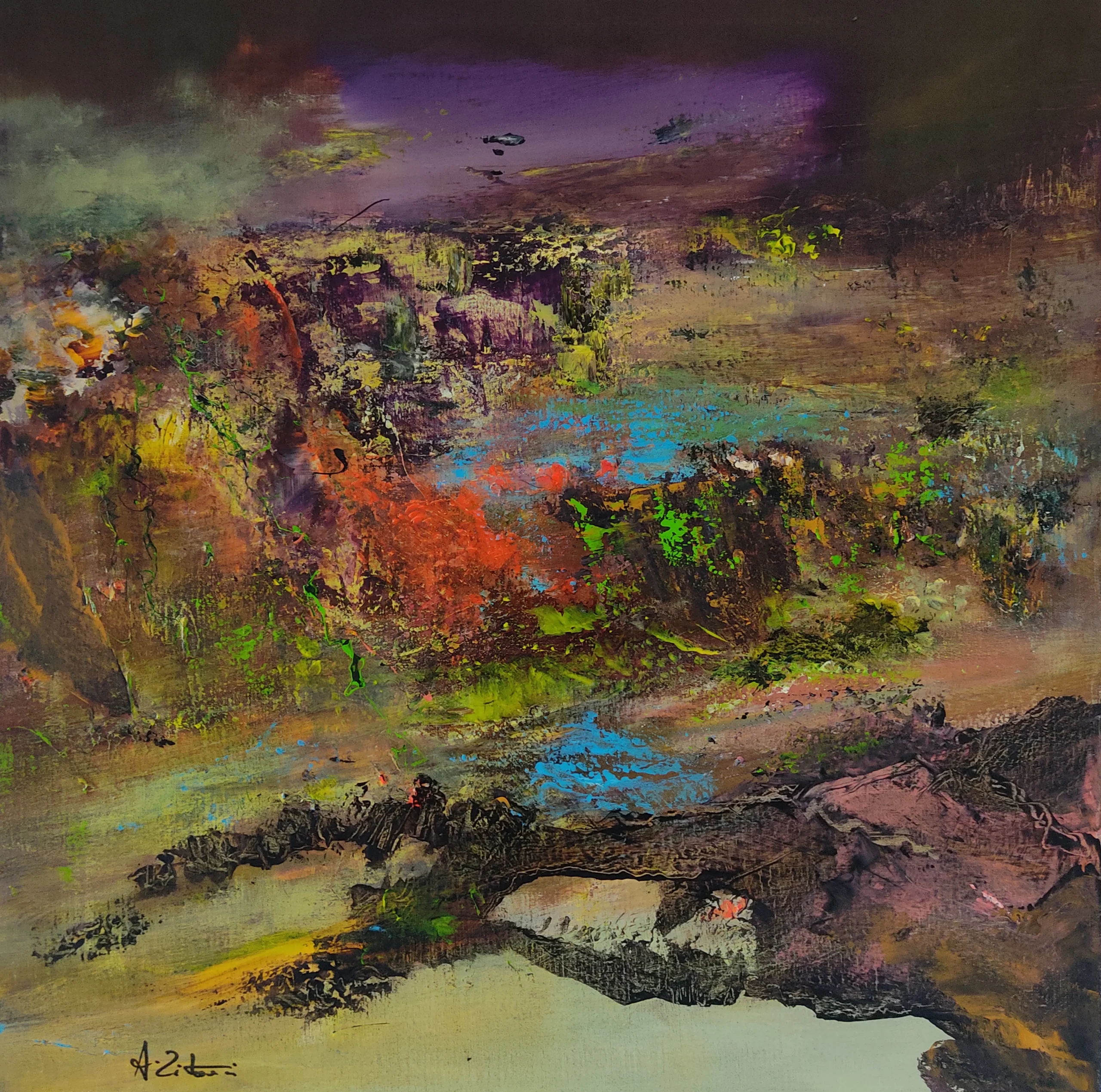 A021222Z Acrylique sur toile 80 x 80cm A021222Z<br />
Acrylique sur toile<br />
80 x 80cm