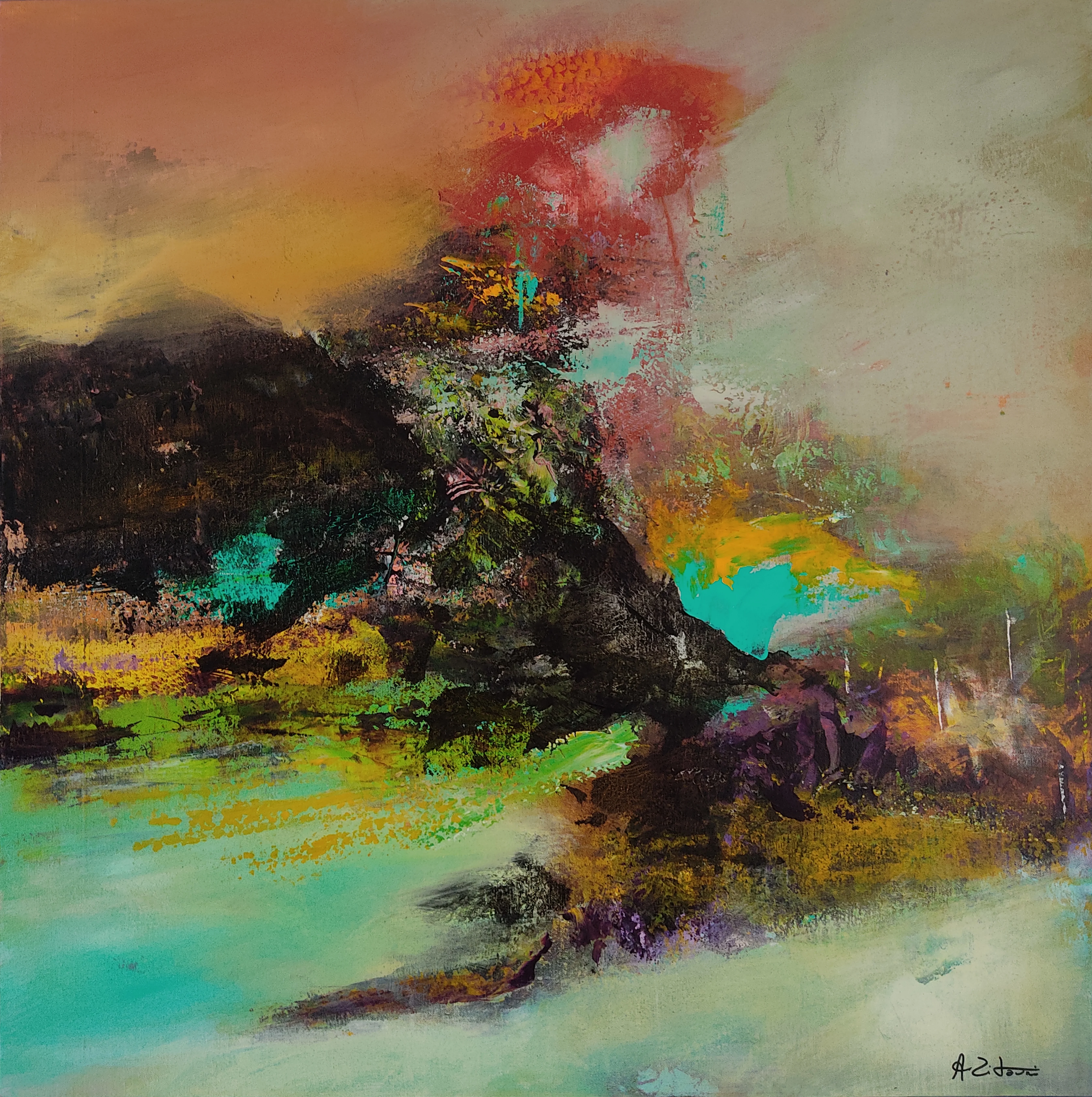 A100622Z Acrylique sur toile 80 x 80cm A100622Z<br />
Acrylique sur toile<br />
80 x 80cm