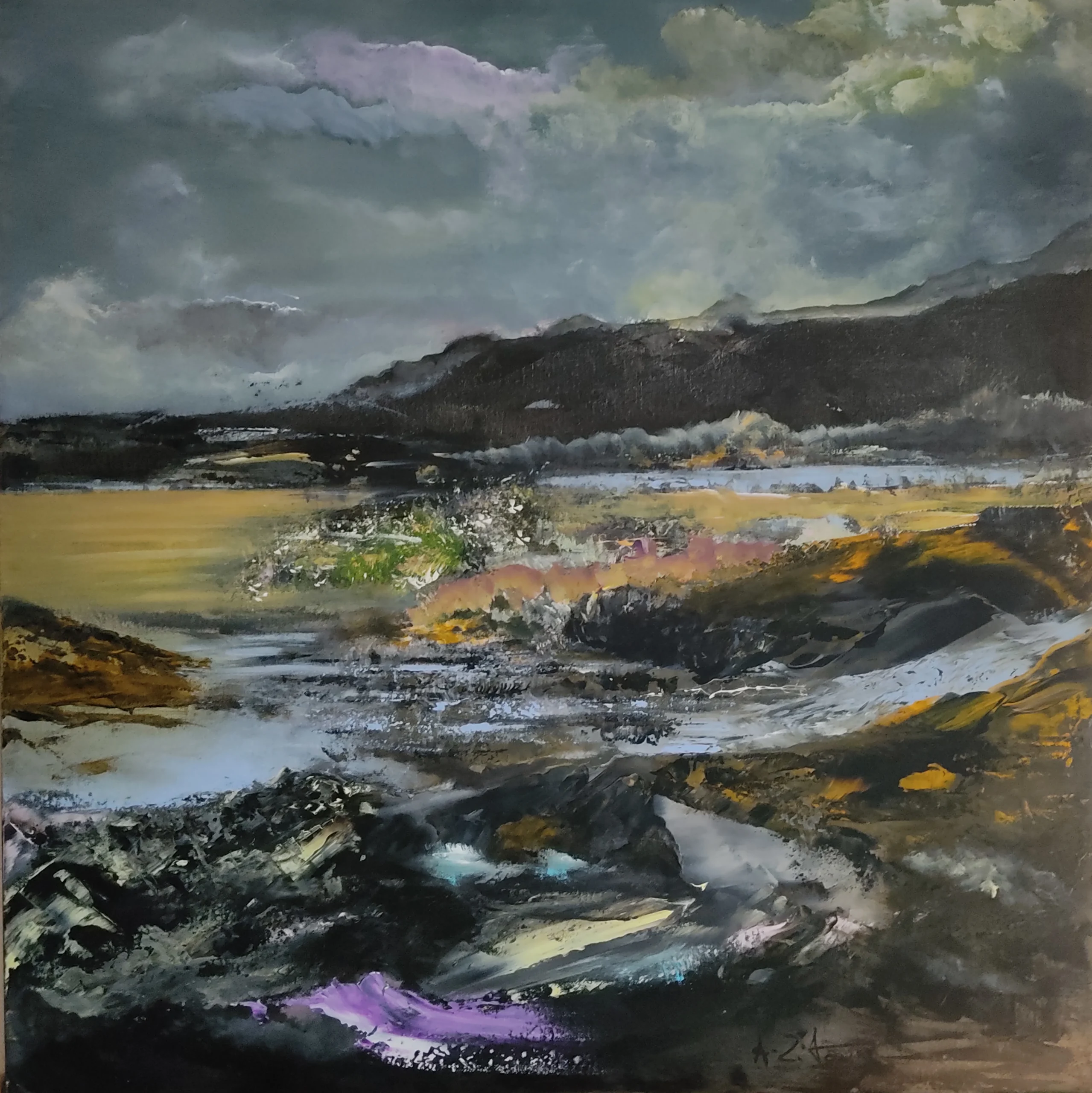 A130221Z Acrylique sur toile 90 x 90cm A130221Z<br />
Acrylique sur toile<br />
90 x 90cm