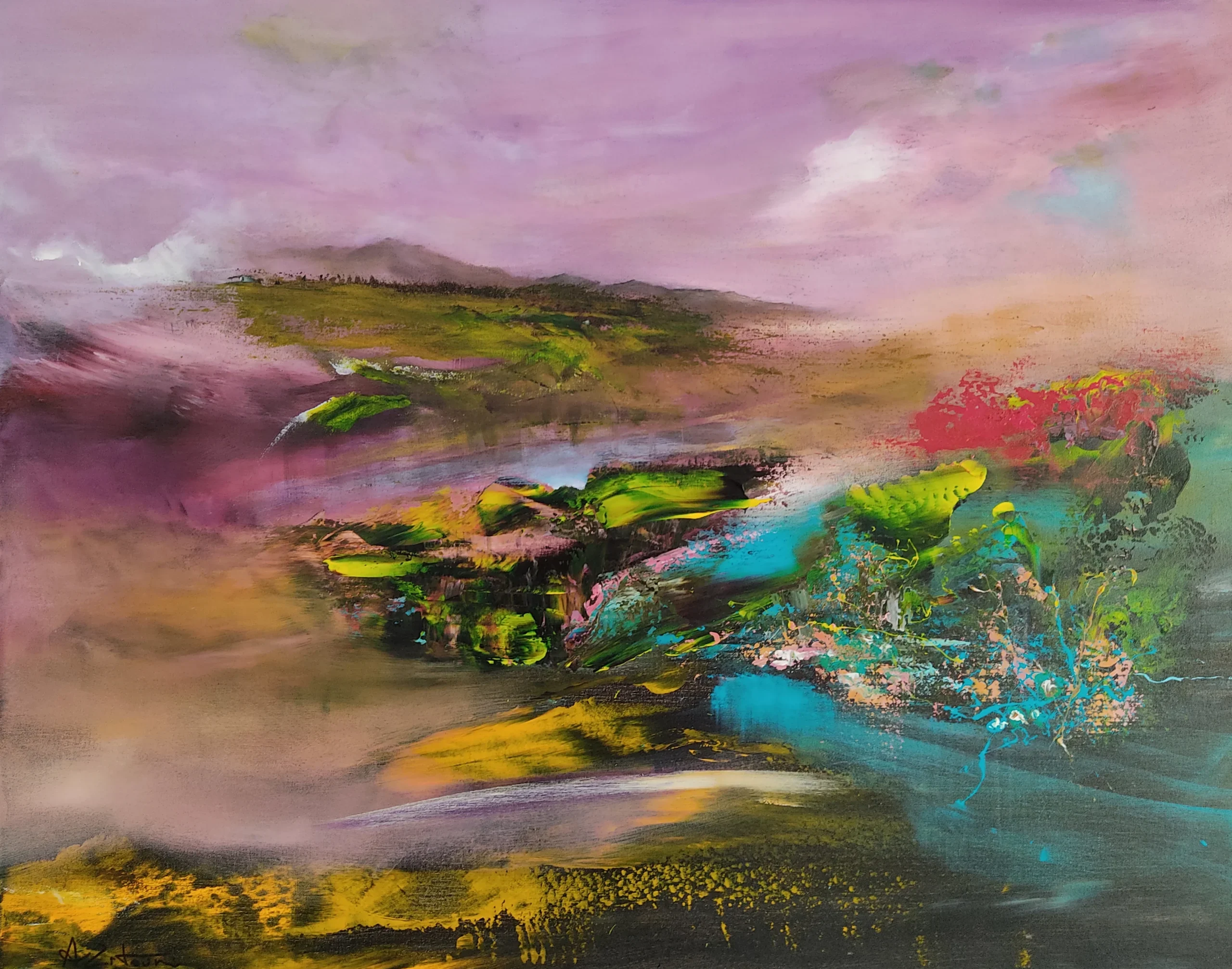 A150422Z Acrylique sur toile 80 x 100cm A150422Z Acrylique sur toile 80 x 100cm