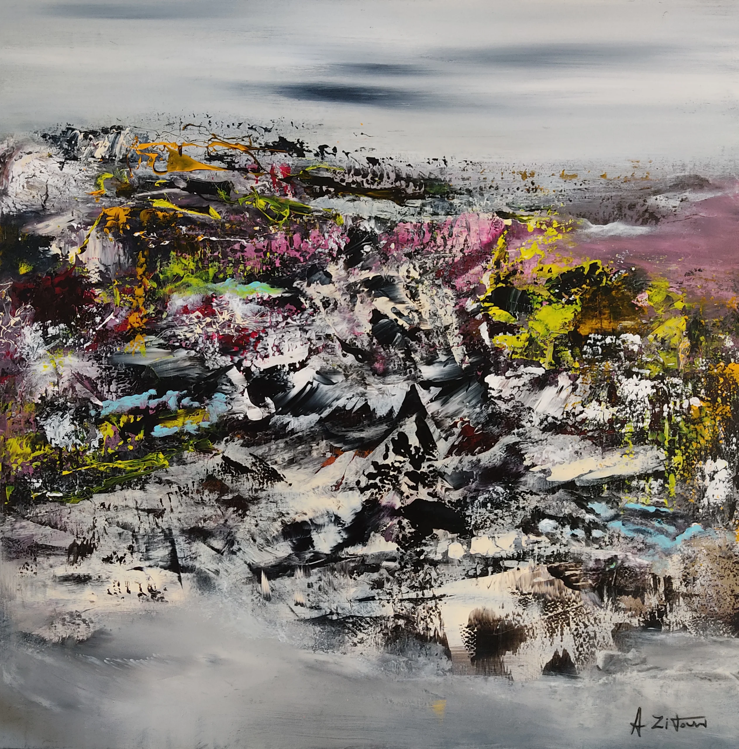 A190420Z Acrylique sur toile 100 x 100cm A190420Z<br />
Acrylique sur toile<br />
100 x 100cm