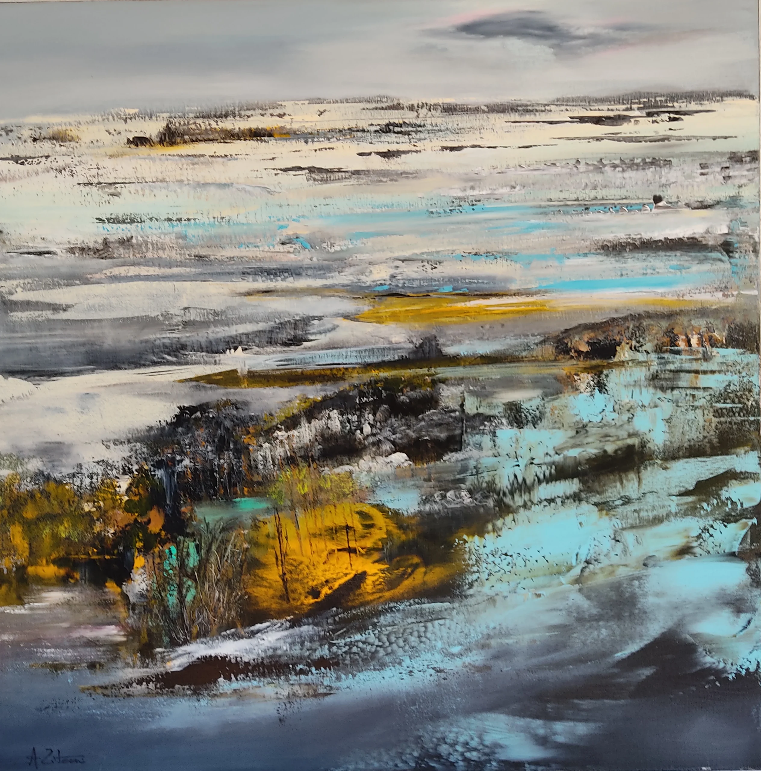 A260320Z Acrylique sur toile 90 x 90cm A260320Z<br />
Acrylique sur toile<br />
90 x 90cm