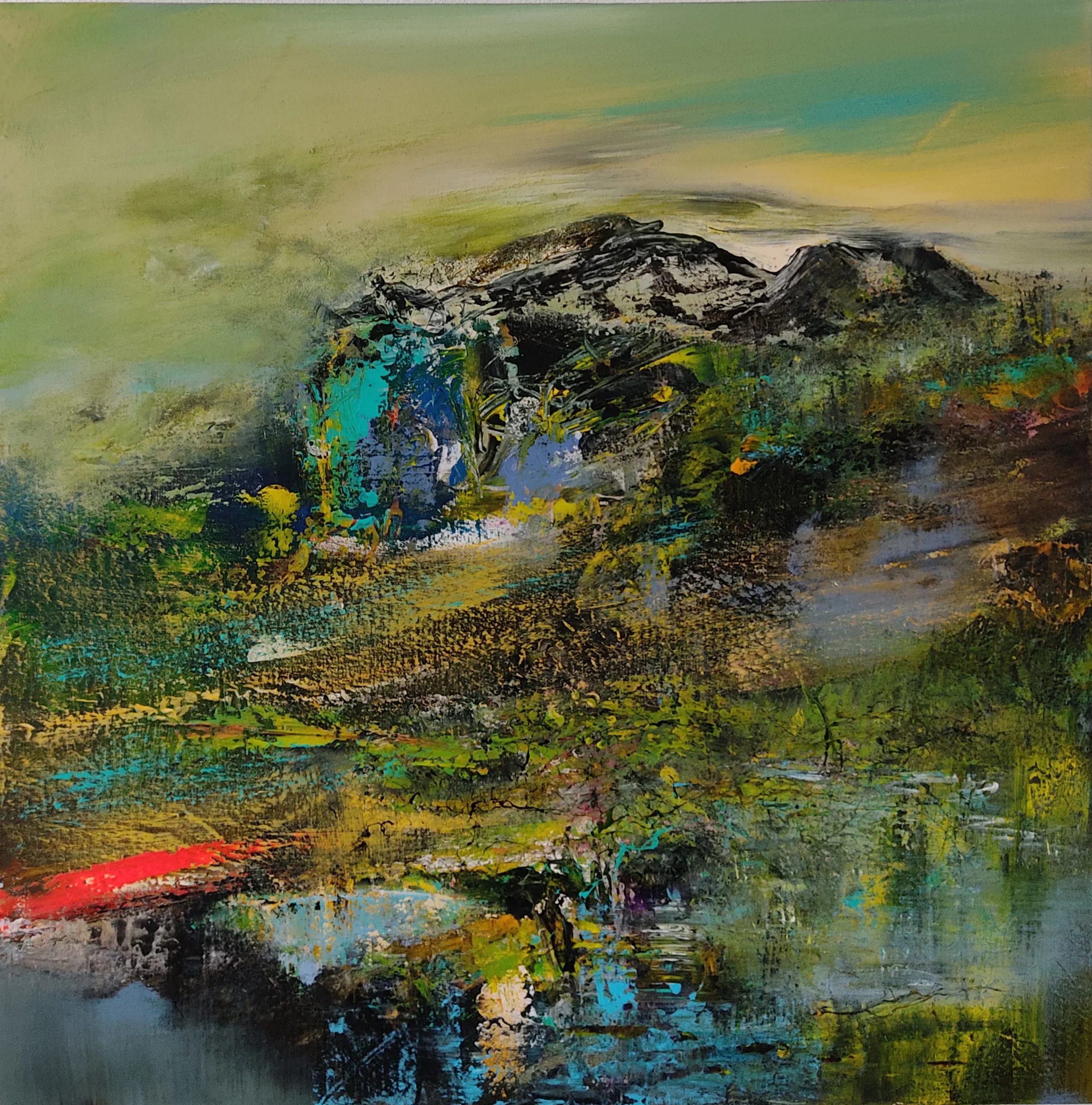 Origine #2 Acrylique sur toile 70x70cm Origine #2<br />
Acrylique sur toile<br />
70x70cm